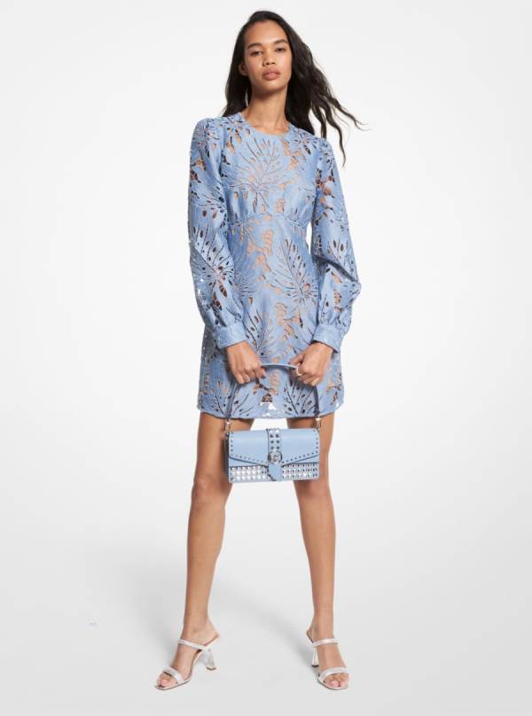 Damske Saty Michael Kors Palm Lace Mini Námornícka Modrá - Oblecenie Michael Kors Levně | VPXWF-8564
